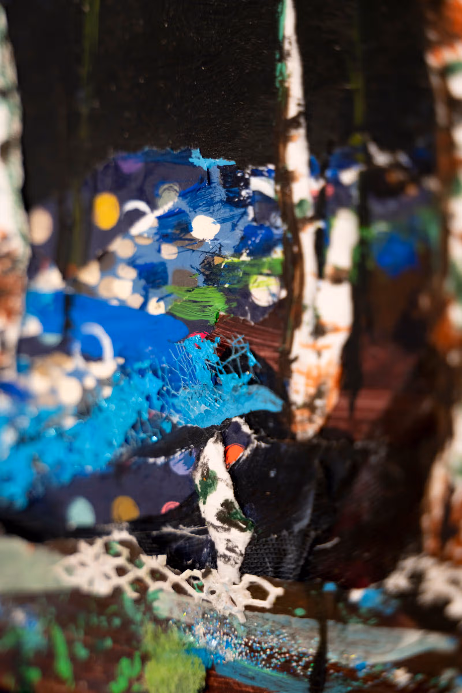 Detail — blauw