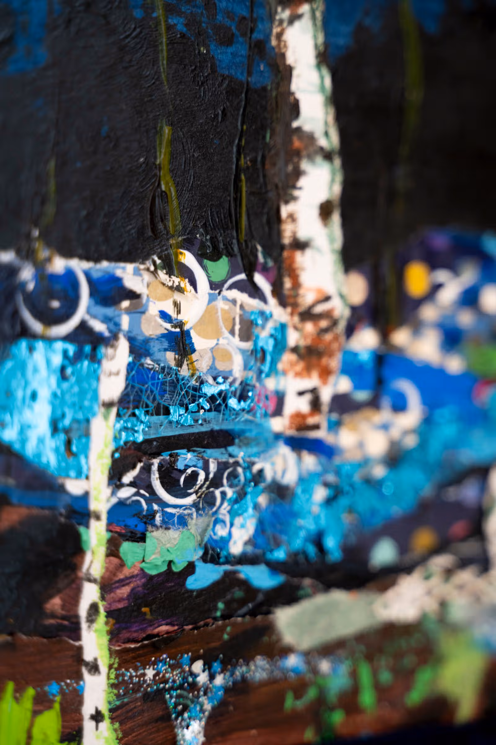 Detail — blauw boom