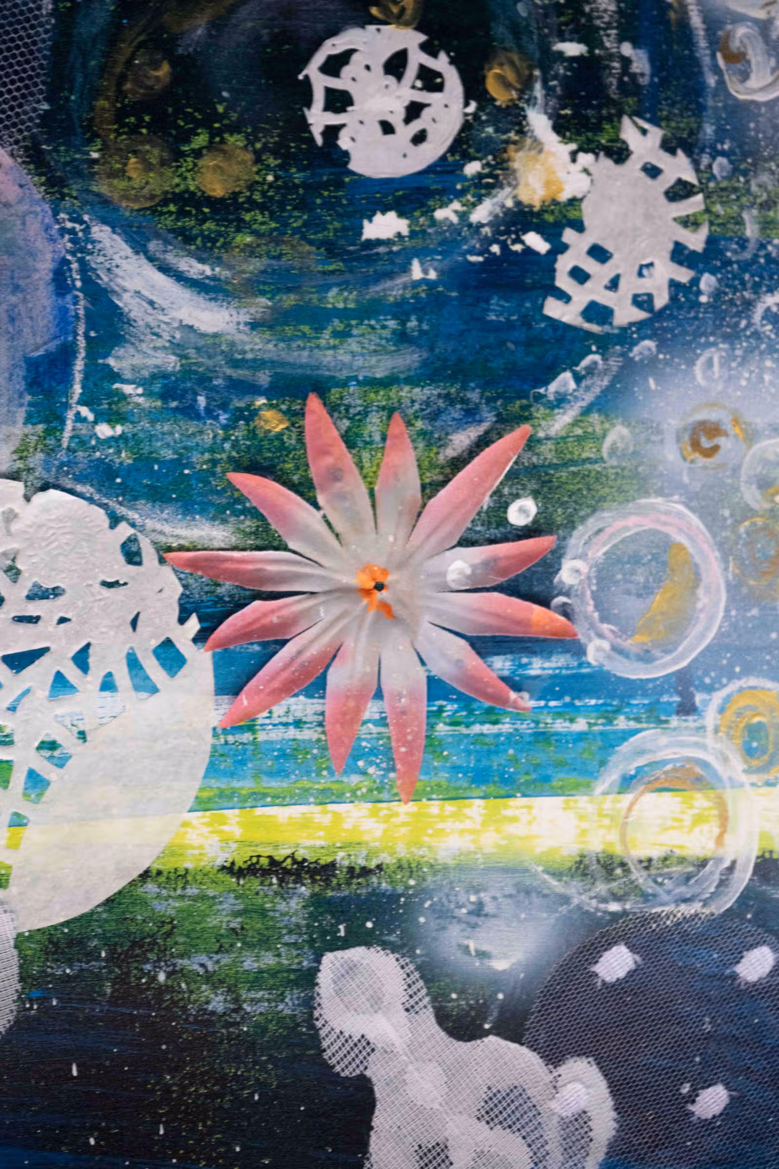 Detail — roze bloem