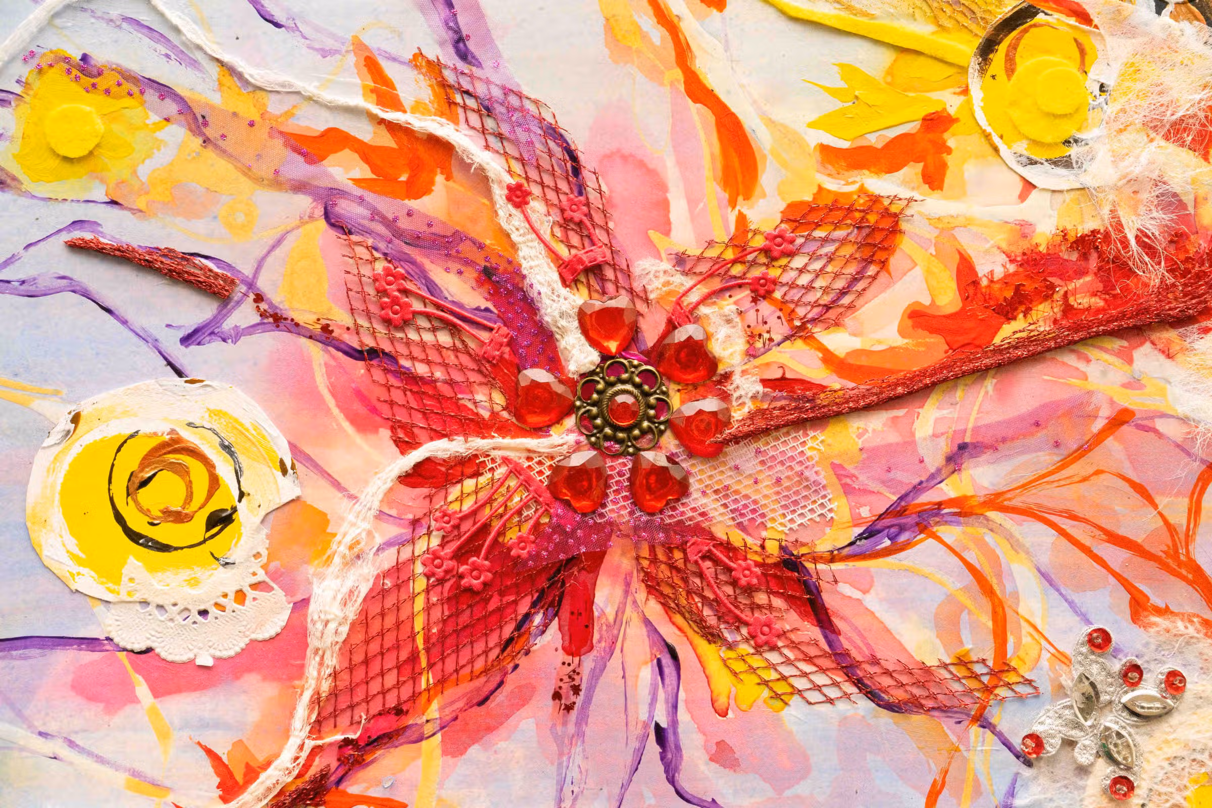 Detail — rode bloem