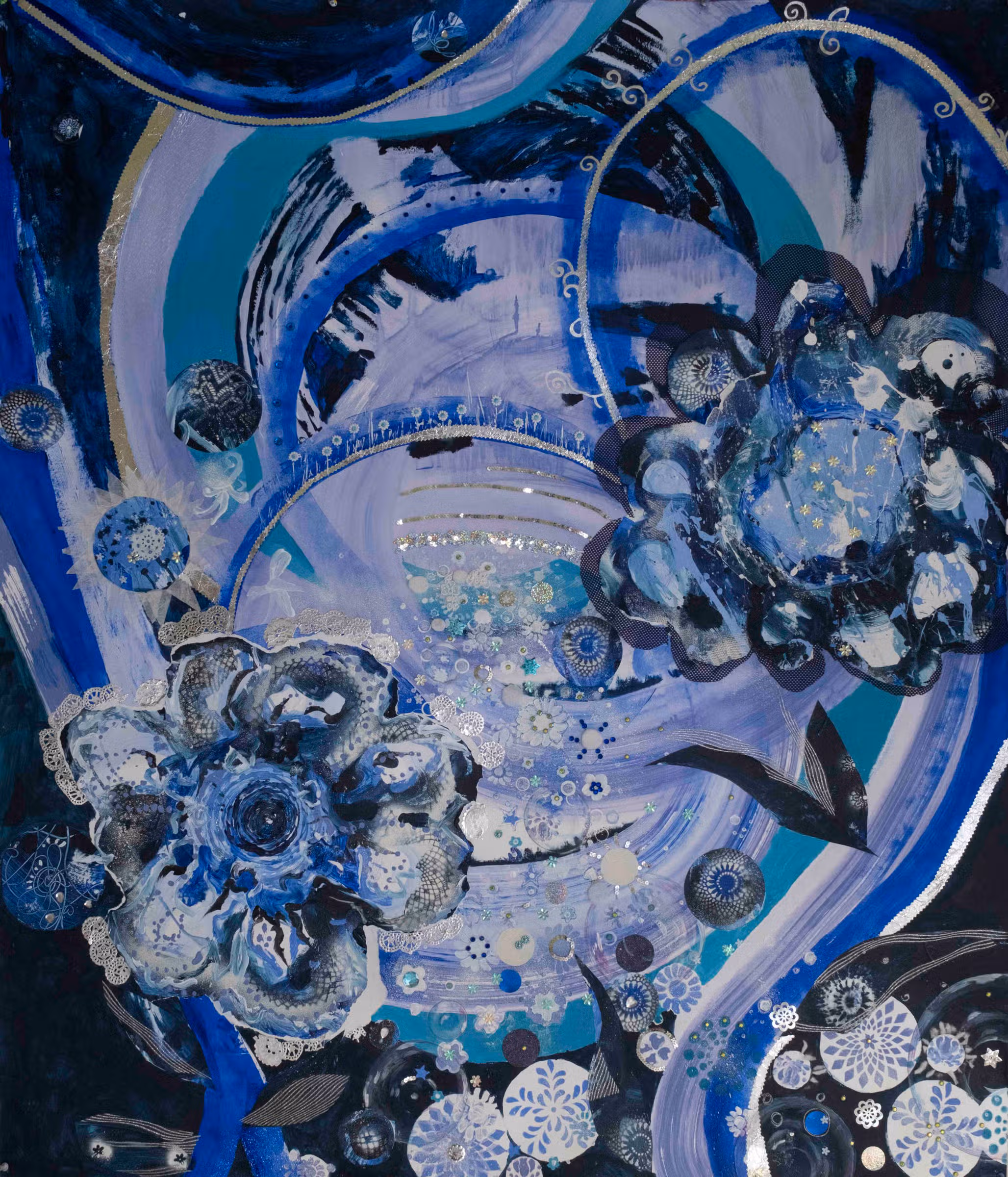 Blauwe bloemen