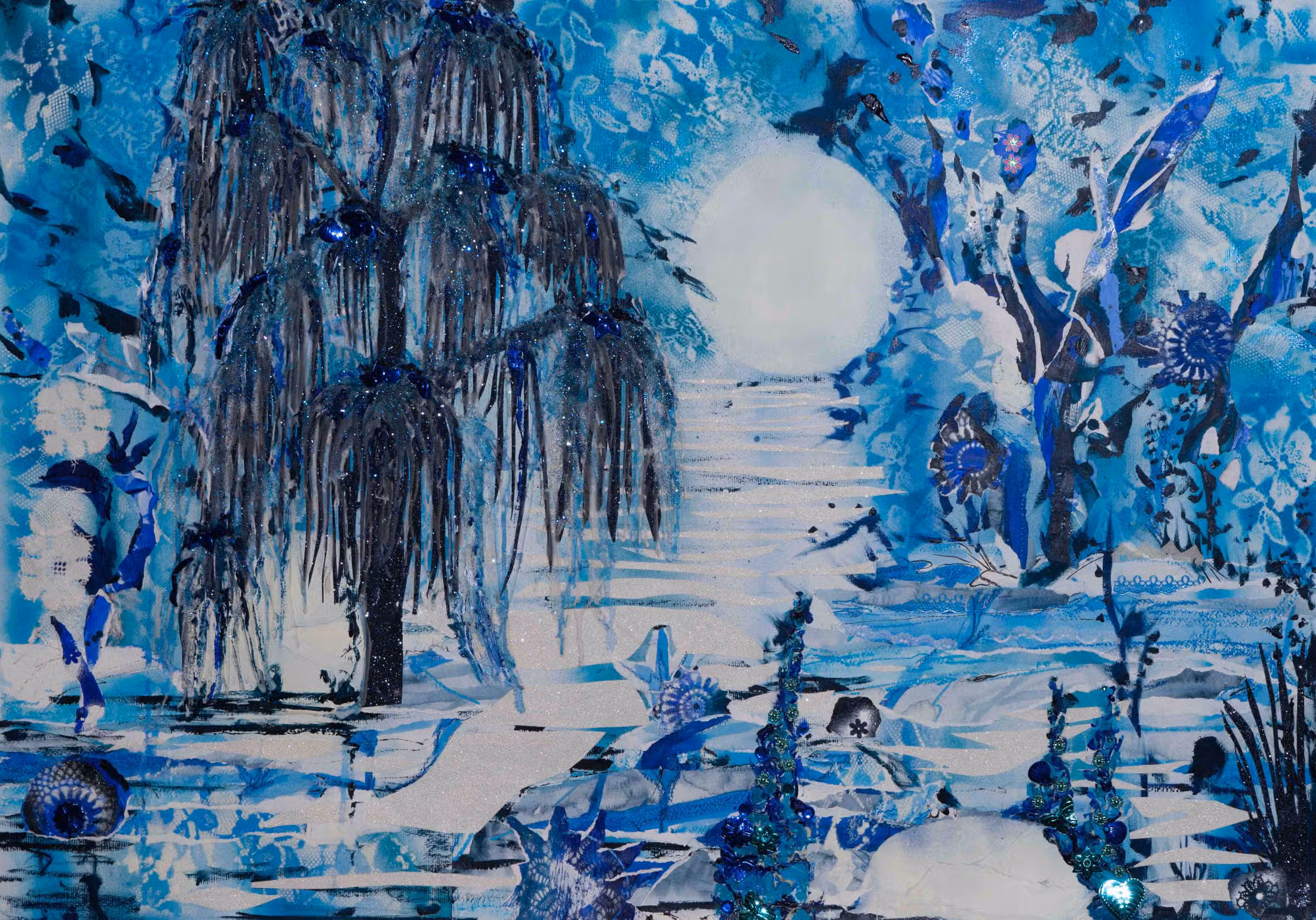 Blauwe treurwildenboom