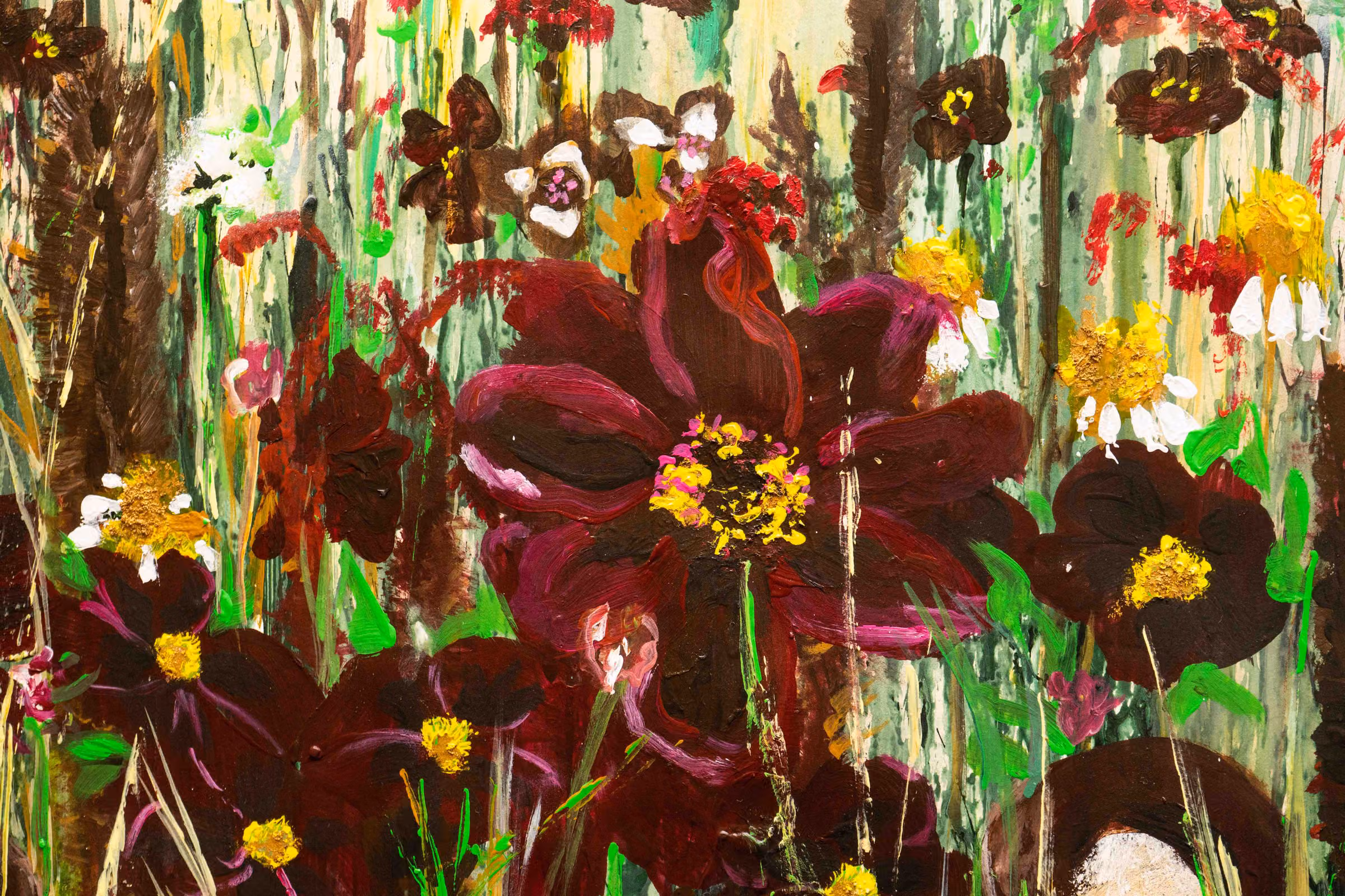 detail Bruine bloemen bloem omgeving