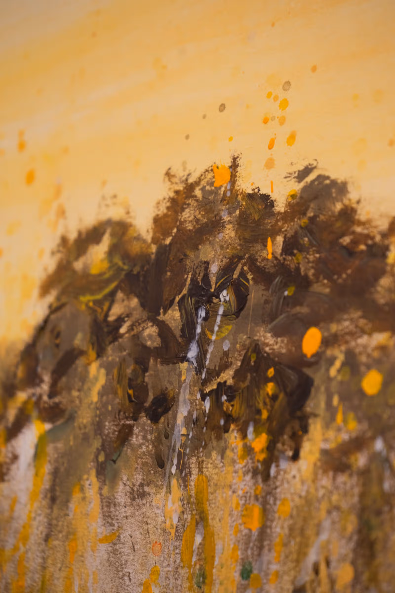 Detail — geel bruin heide