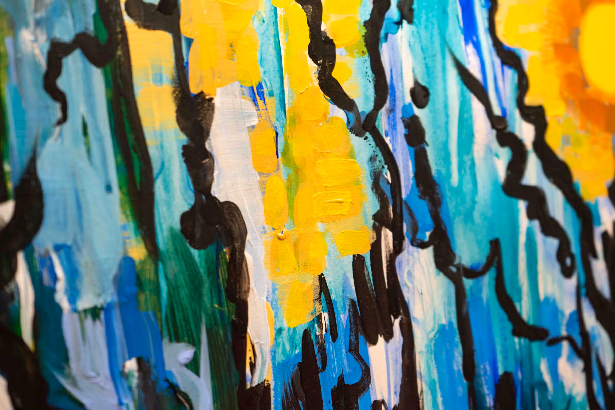 Detail — penseelstreek