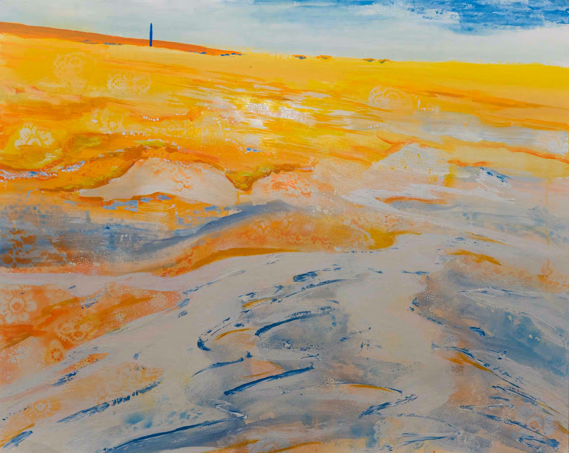 Geel strand