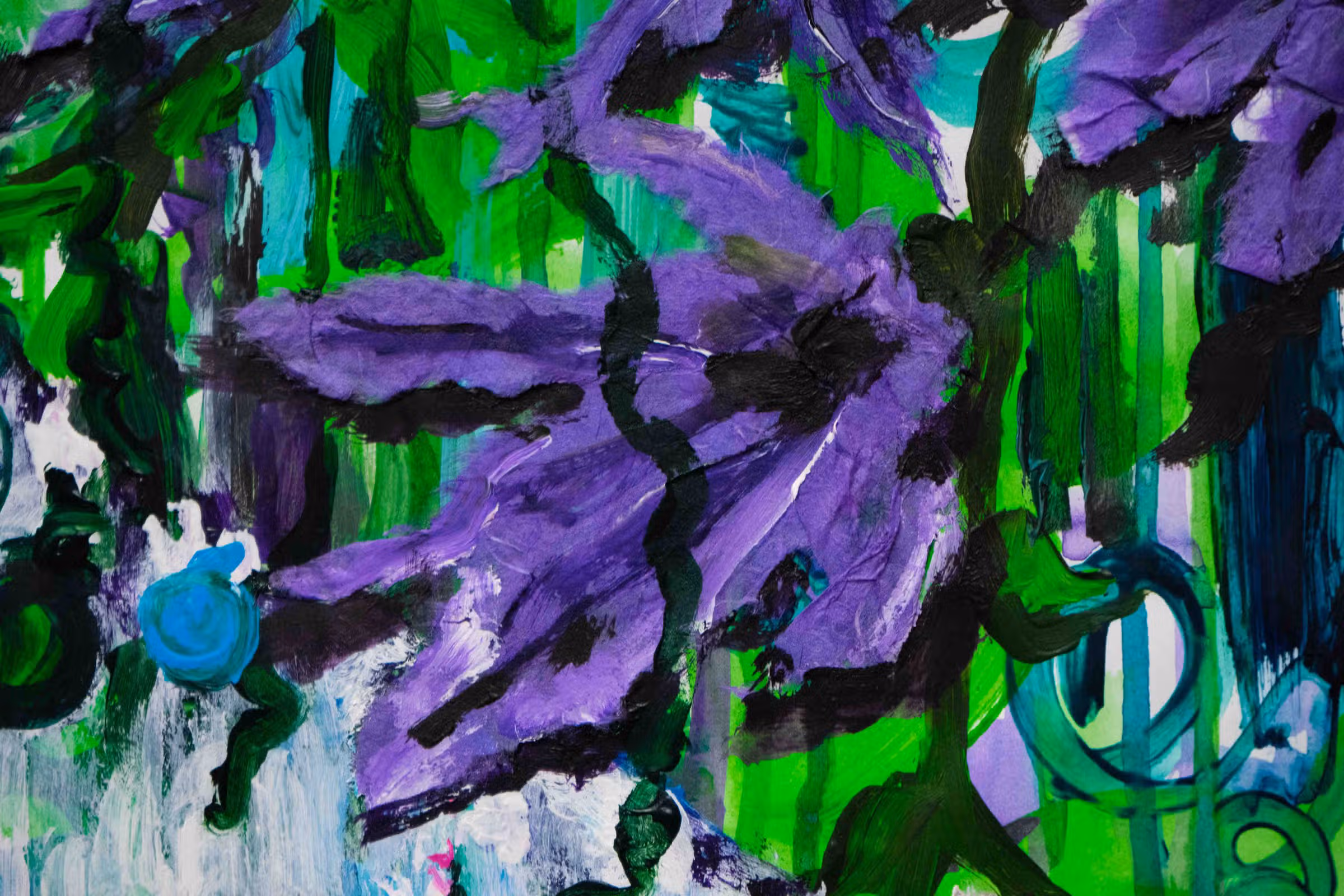 Detail — paarse bloem