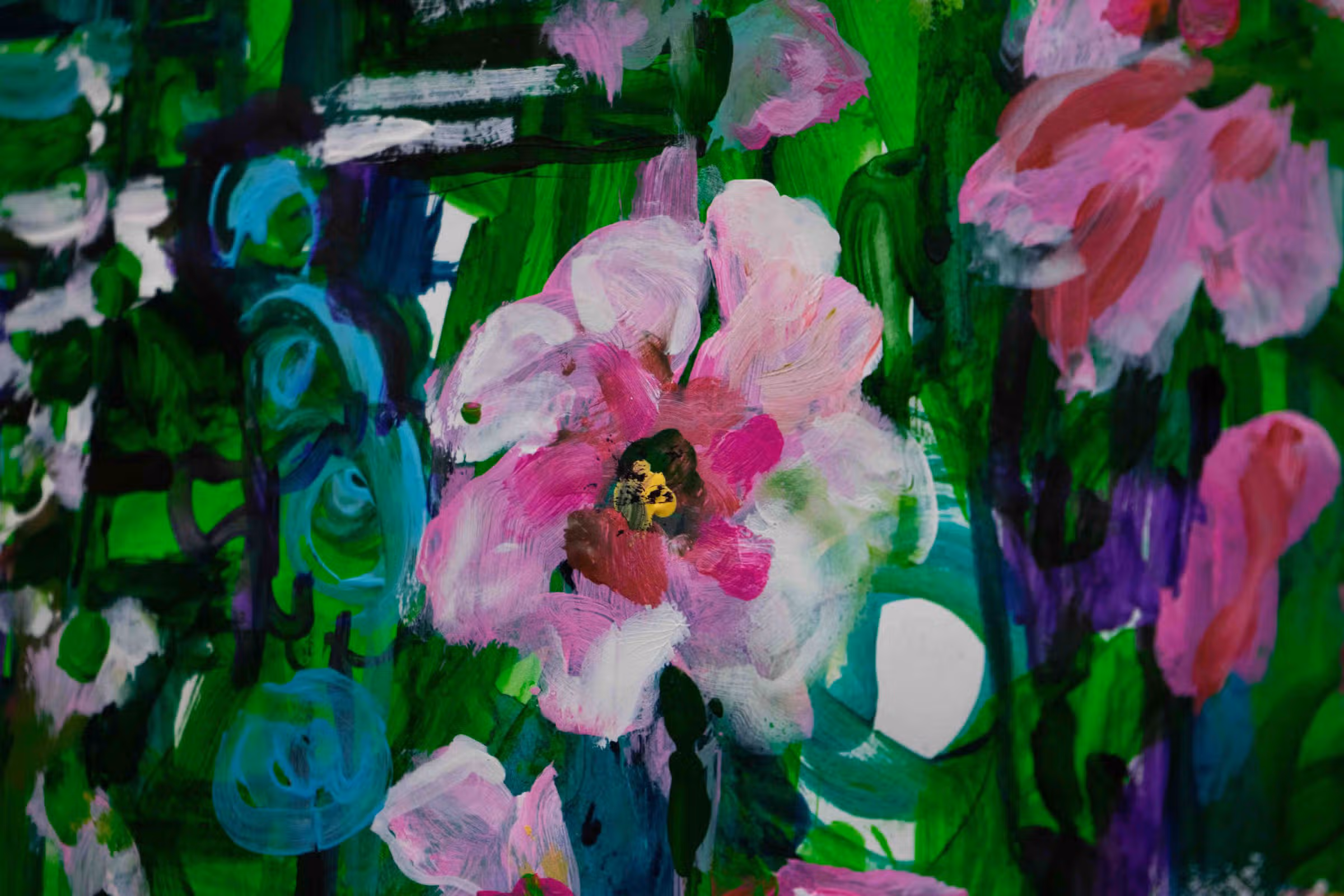 Detail — roze bloem