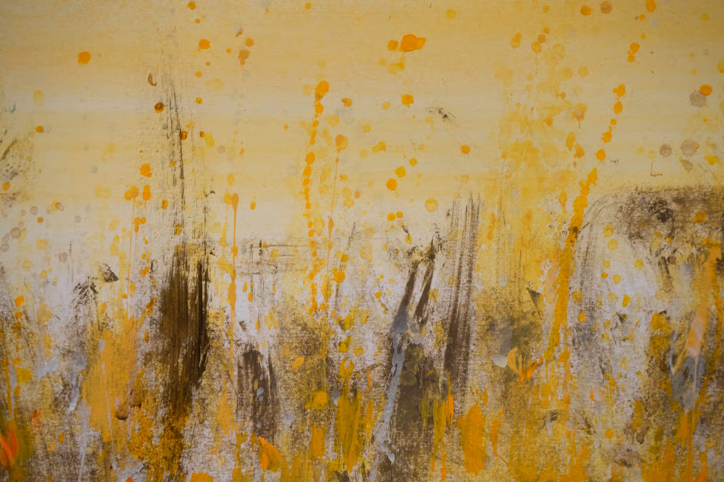 Detail — gele spatten