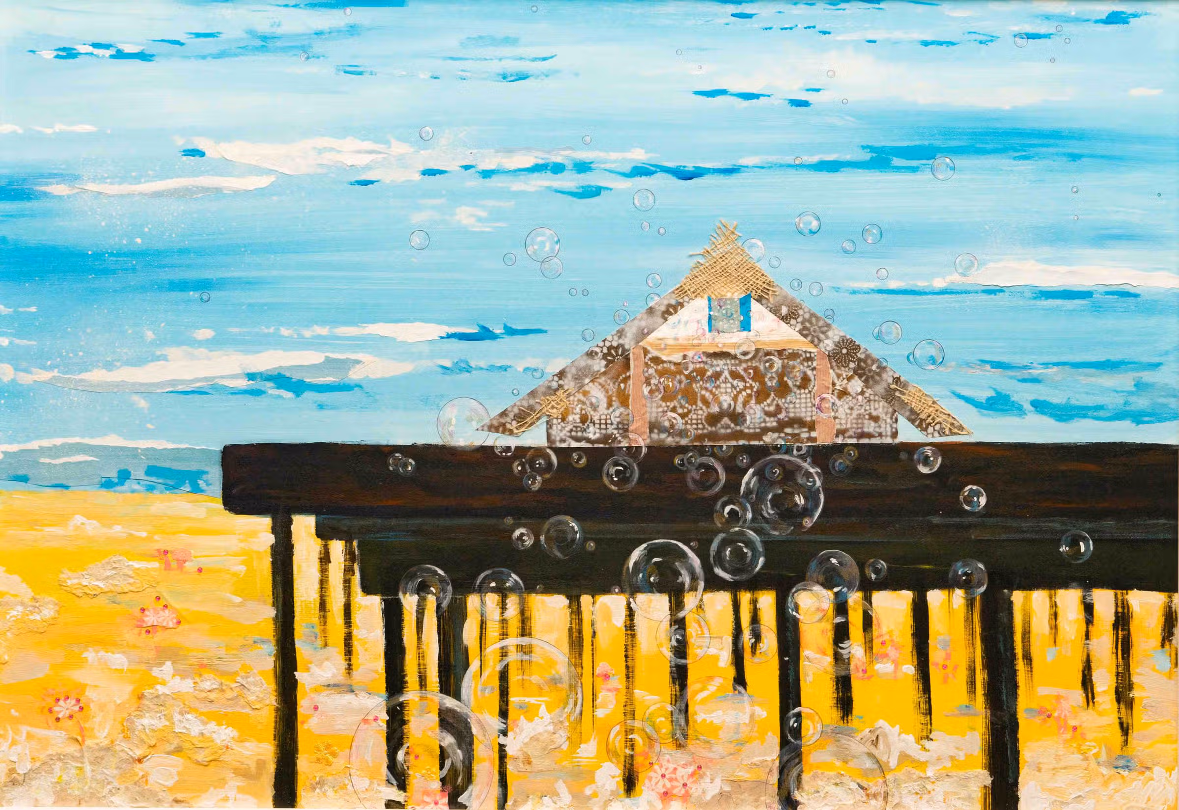 Volledig werk · Huisje op strand
