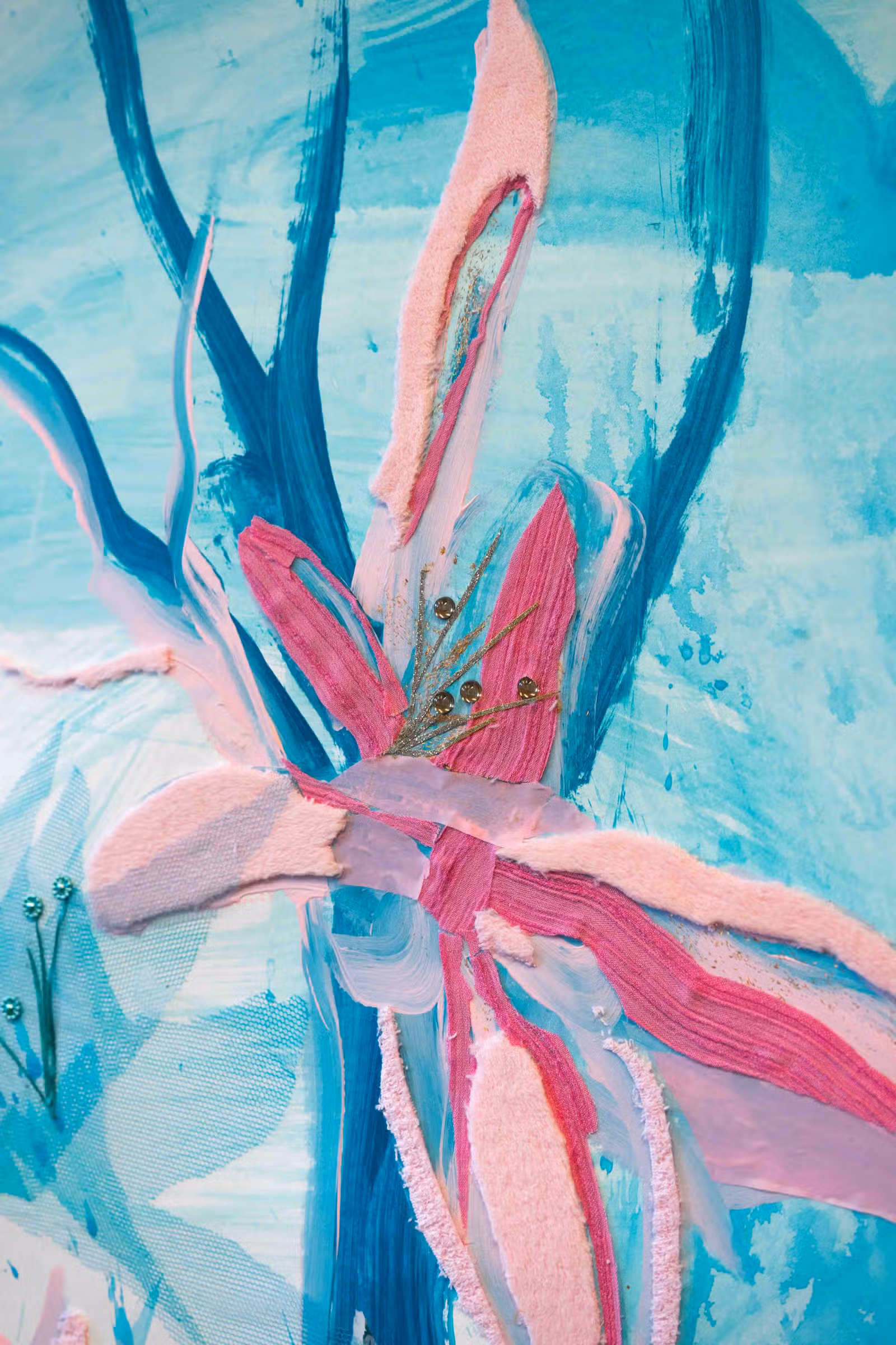 Detail — roze bloem