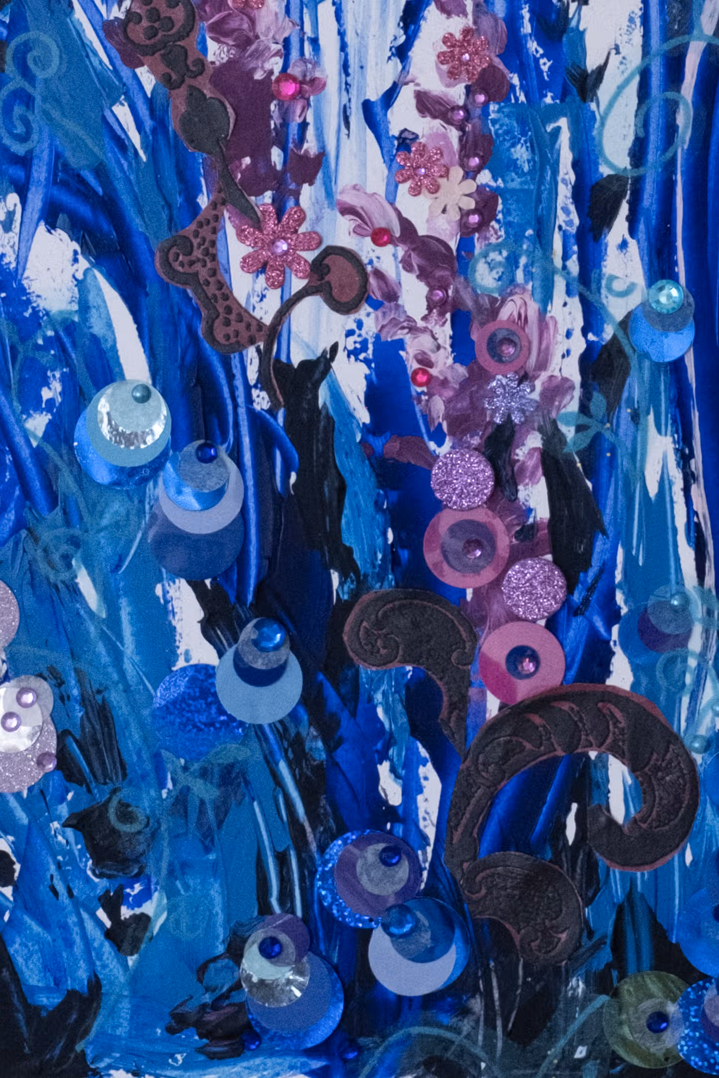 Detail — blauw
