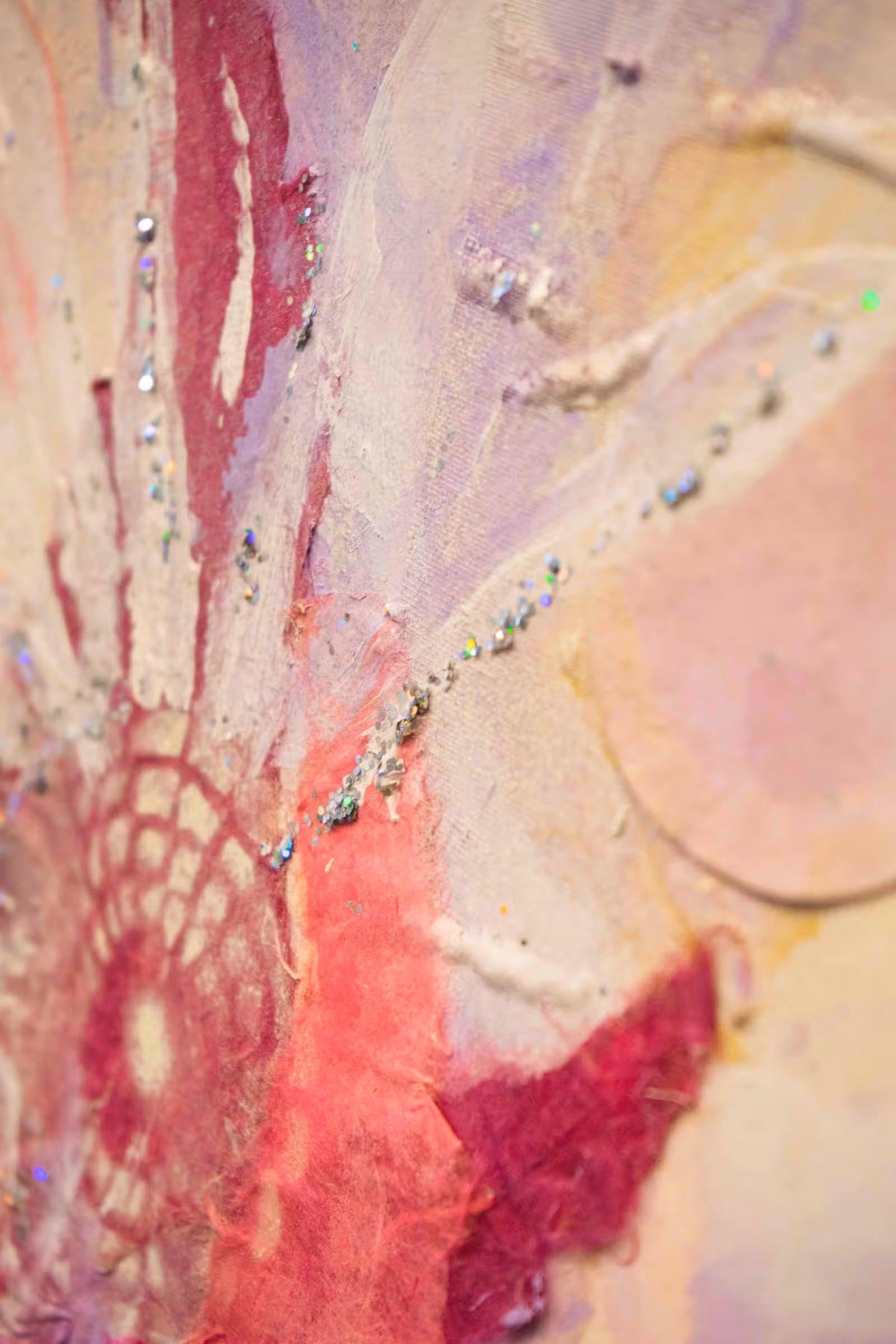Detail — rood glitter