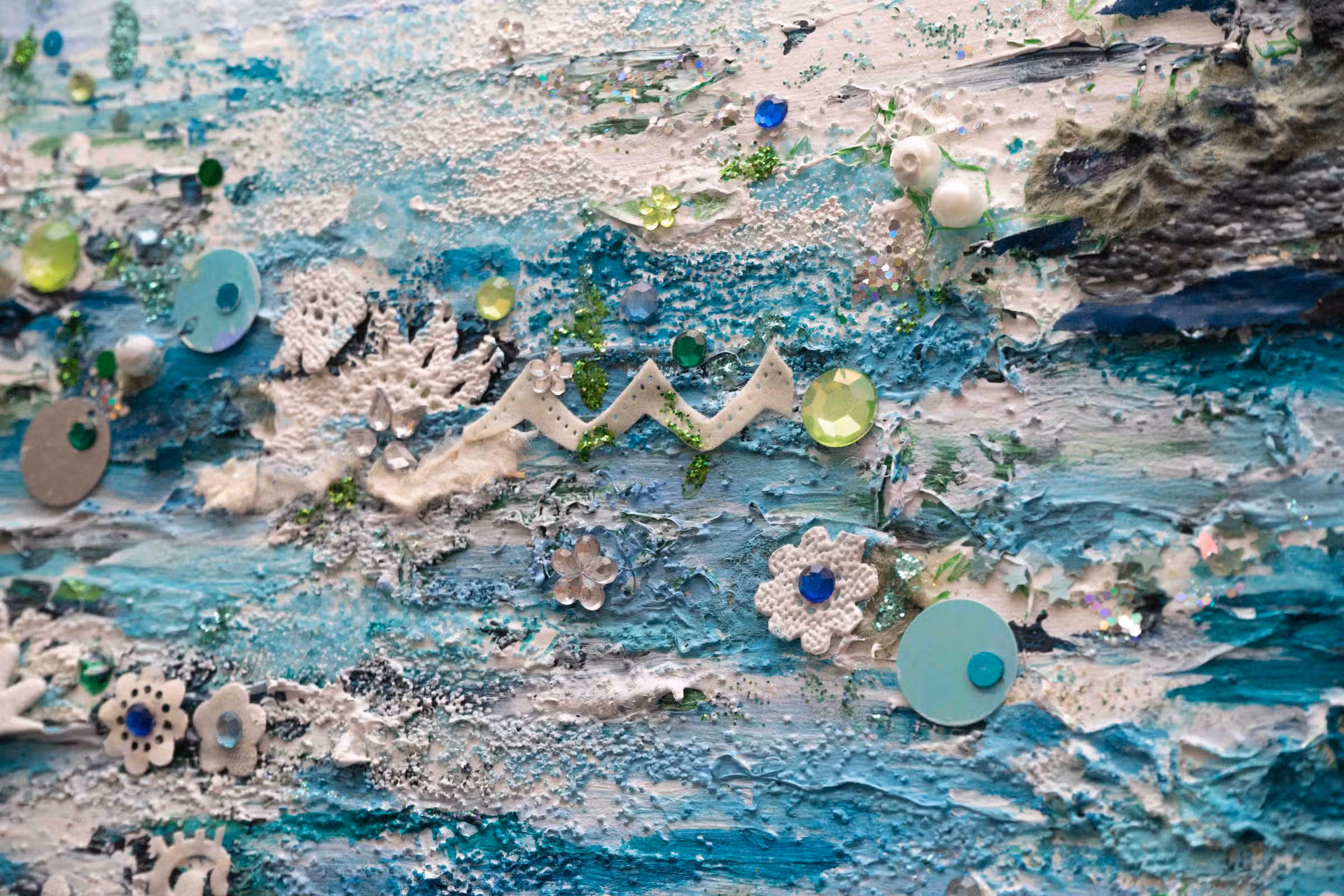 Detail — schuin steentjes