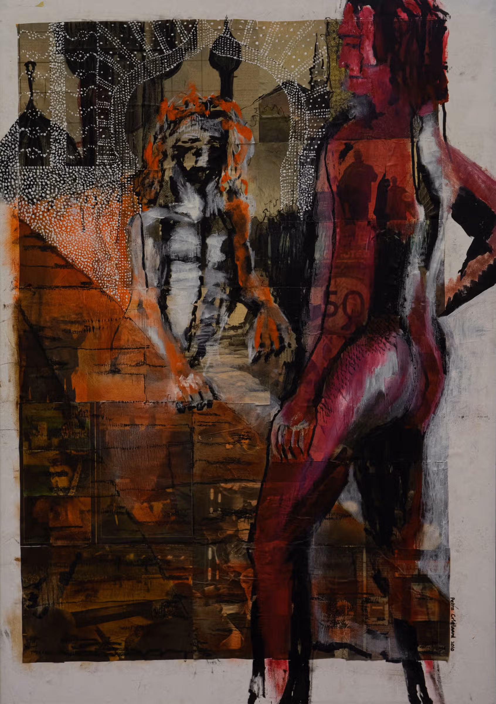 Volledig werk · Model Egypte/sfinx oranje/zwart