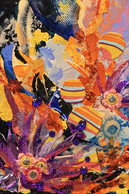 Detail — paarse bloem