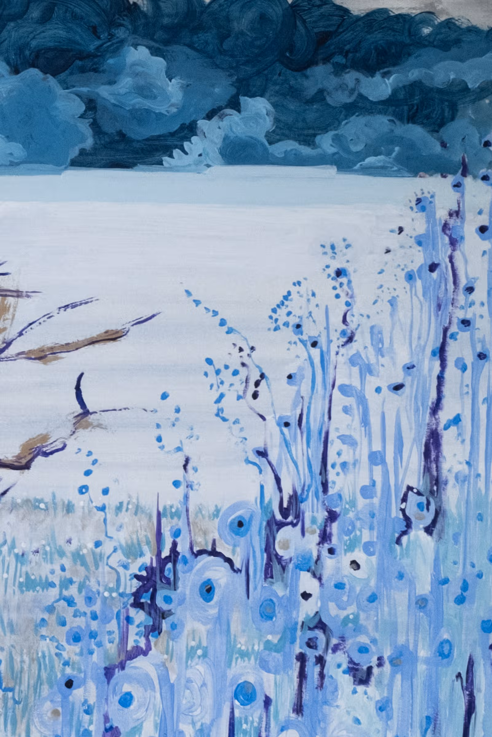 Detail — blauw