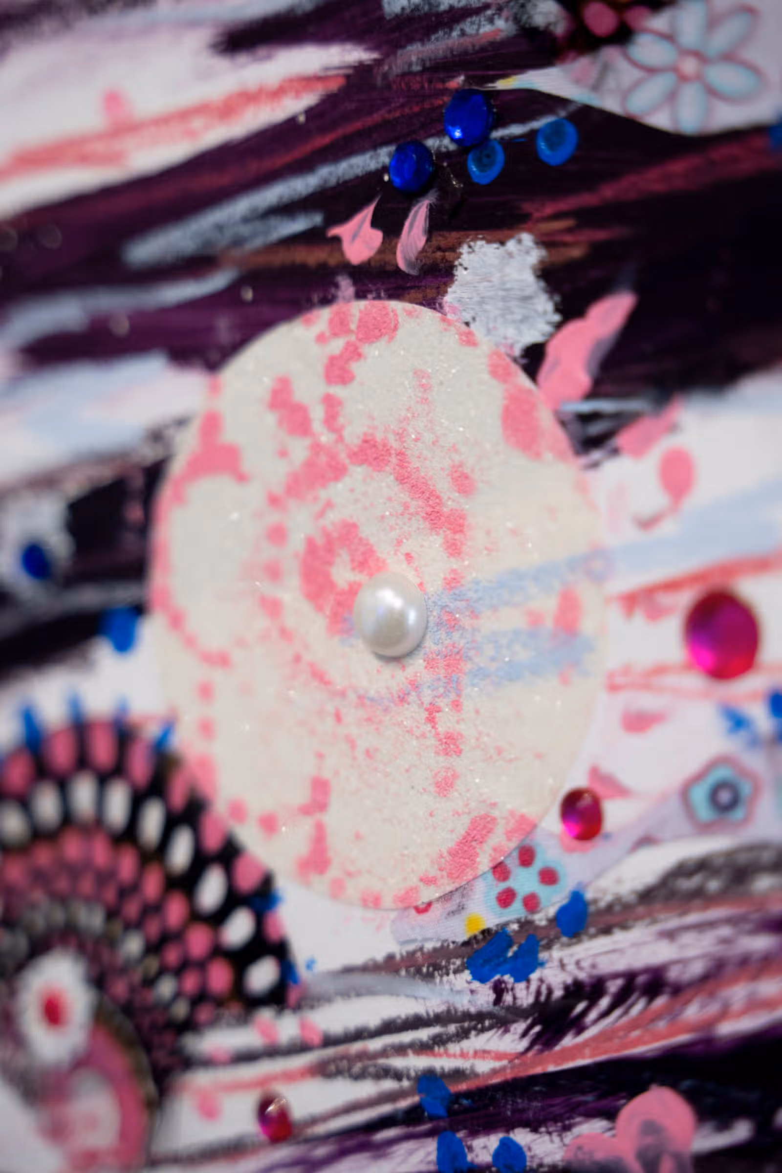 Detail — roze bergen