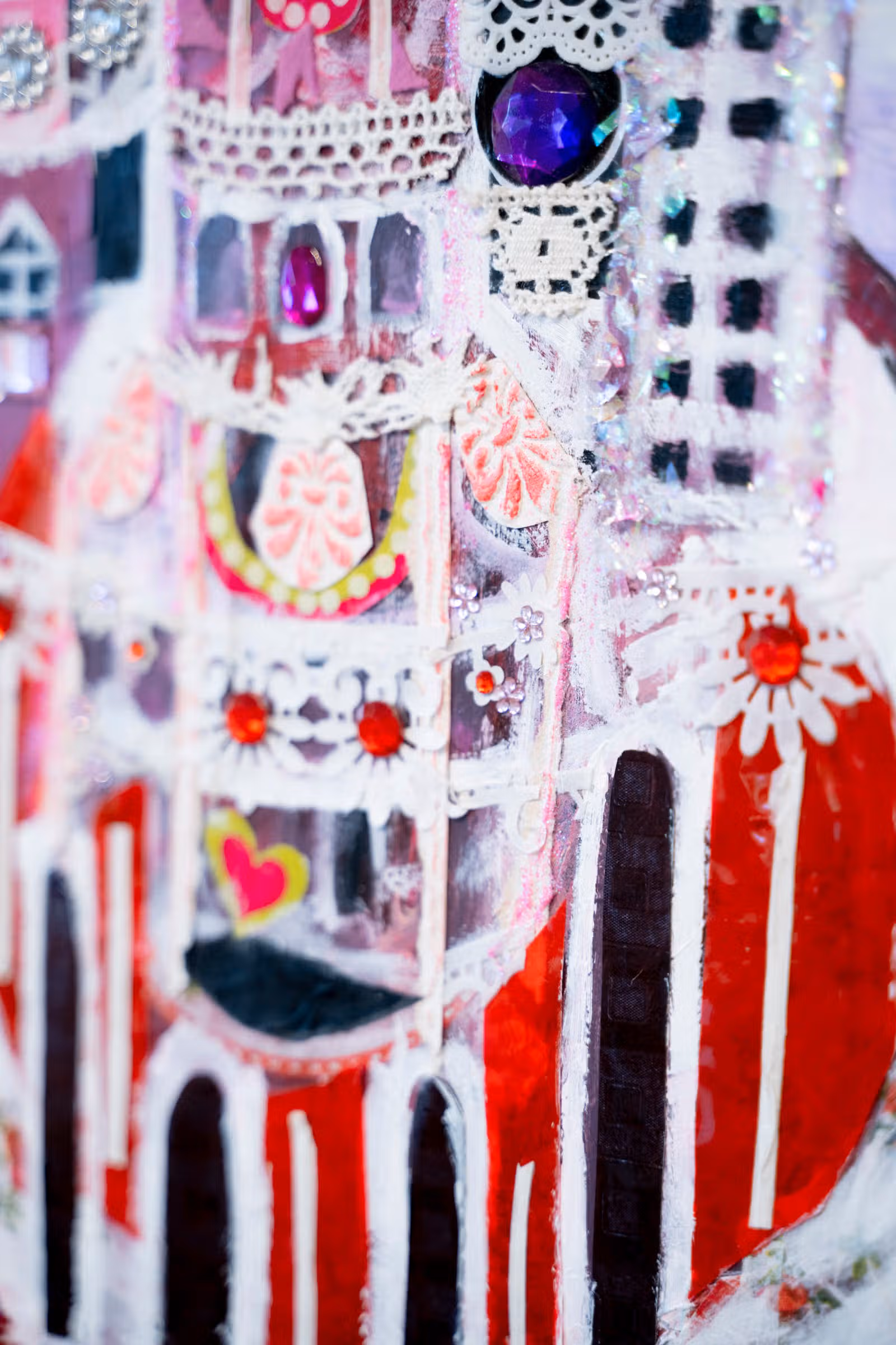 Detail — roodzwart