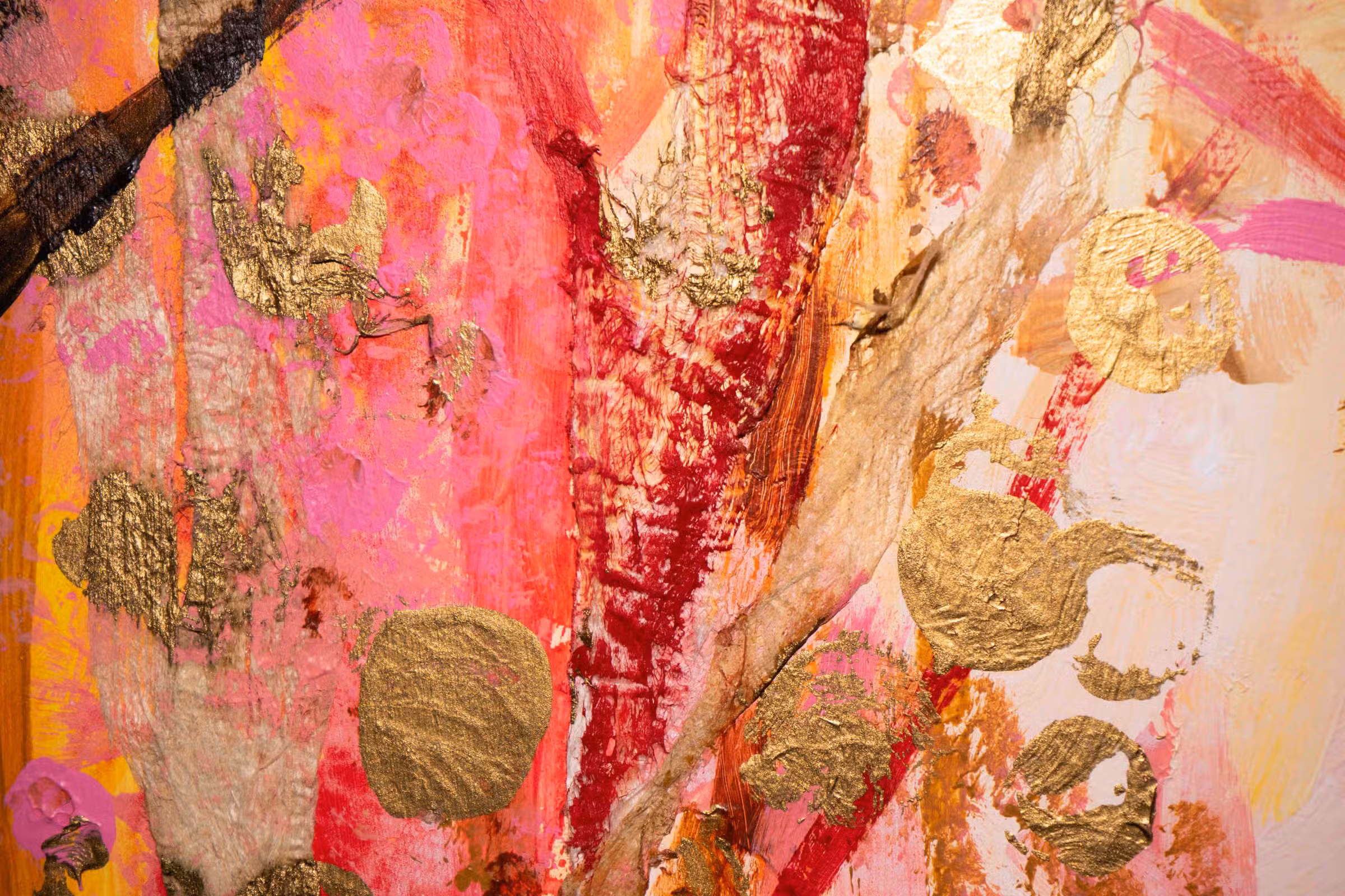 Detail — gouden stippen