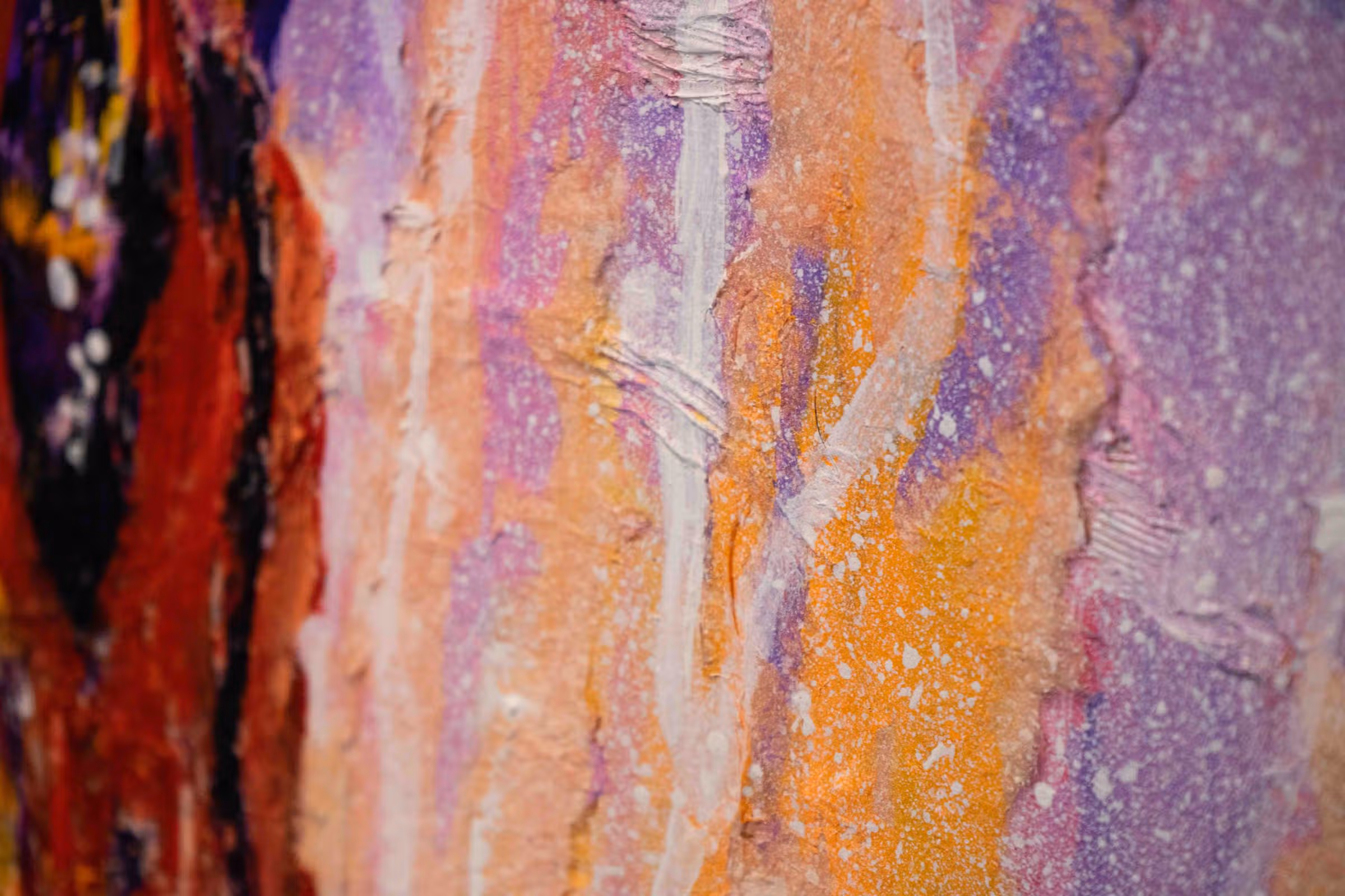 Detail — lila oranje