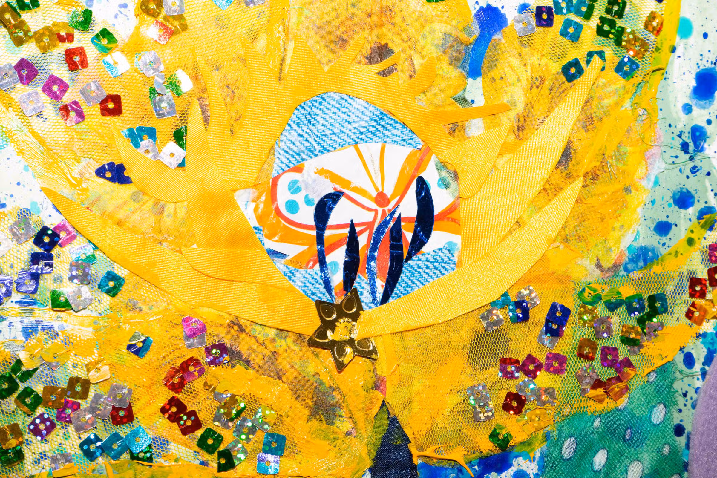 Detail — gele bloem