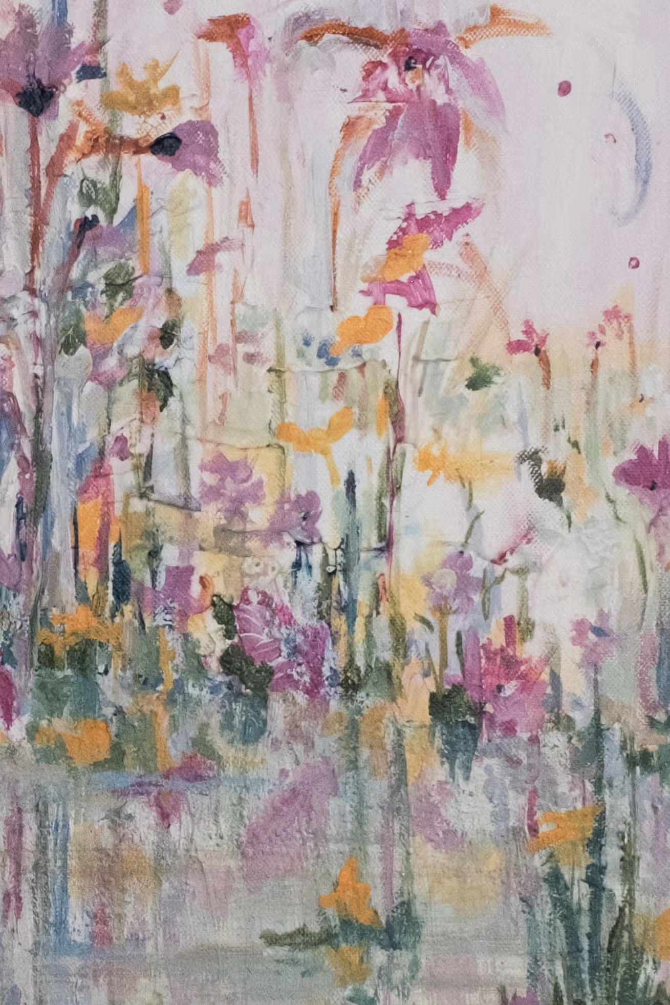 Detail — roze bloemen