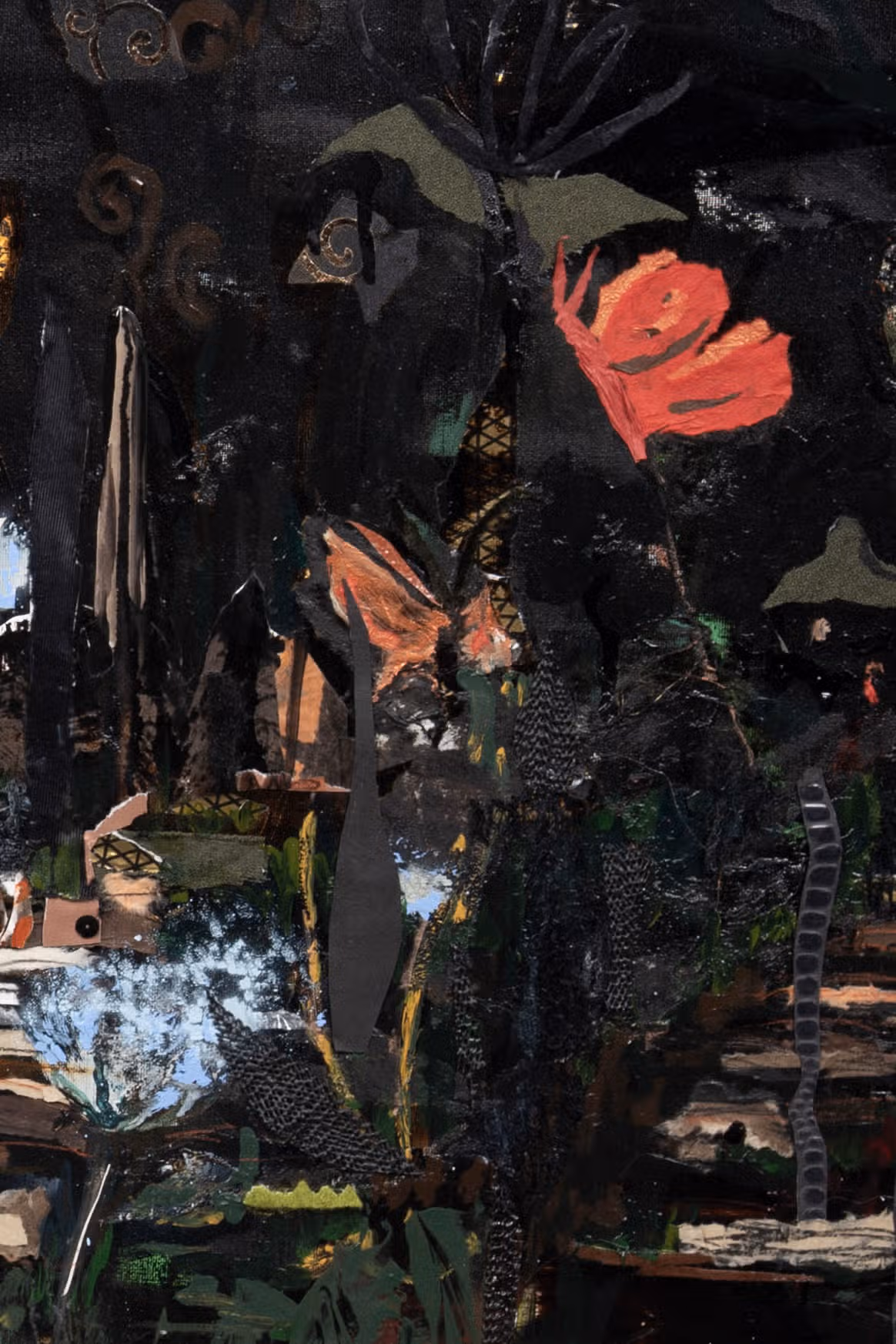 Detail — vlinder en blauw