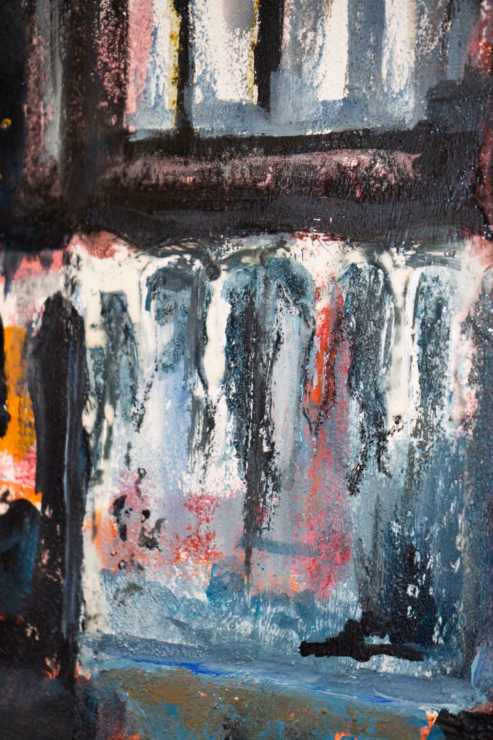 Detail — blauw wit