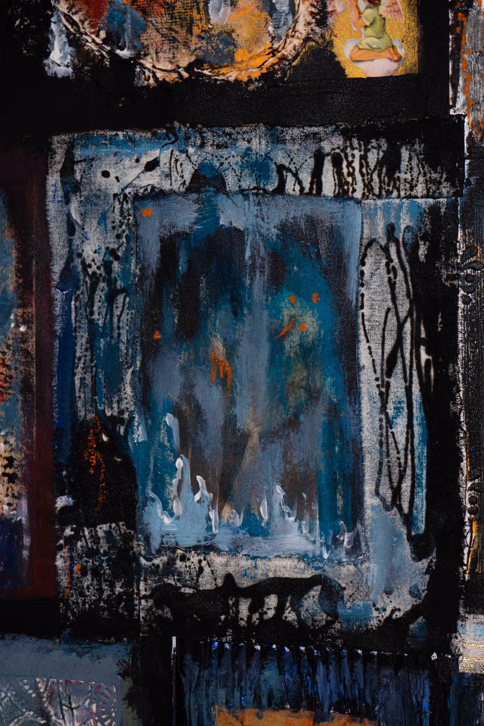 Detail — blauw